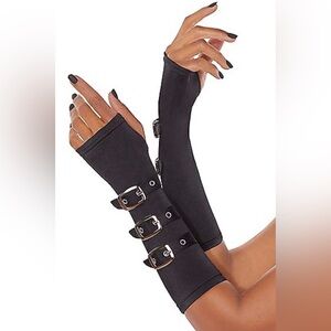 Spirit Black Buckle Arm Warmers